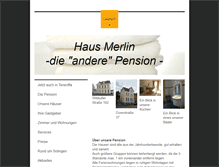 Tablet Screenshot of haus-merlin-solingen.com